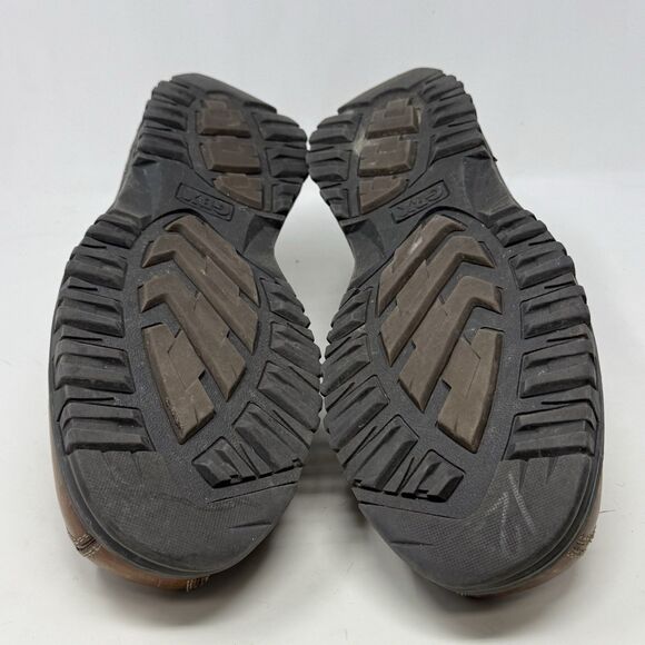 GBX Chunky Shoes Mens 12 M Brown Distressed Leather Slip On Vintage Y2K Biker - Picture 15 of 16